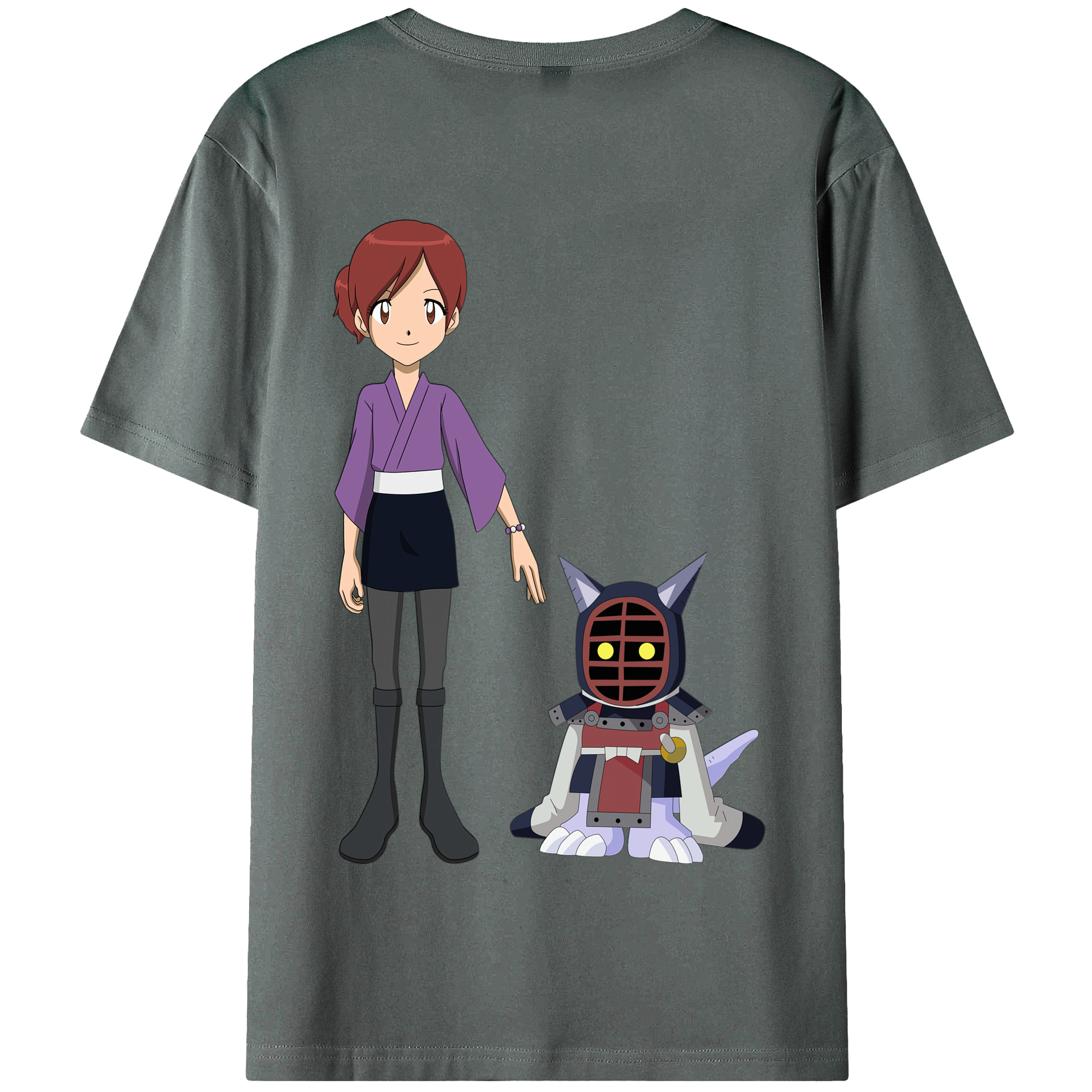 （画像用） Digimon デジタルモンスター/デジモン 綿100％半袖Tシャツ（背面プリント）